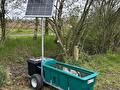 Twee mobiele solar weidedrinkbakken